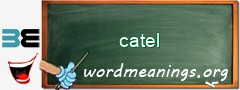 WordMeaning blackboard for catel